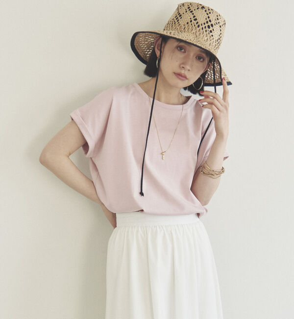 Doux archives「袖折り返しＴシャツ」|Tシャツ・カットソー|