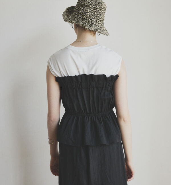 Doux archives「カットドッキングギャザートップス」|Tシャツ・カットソー|