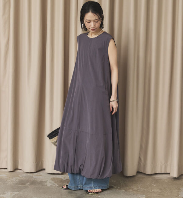 Doux archives「ノースリバルーンワンピース」|ワンピース|CHARCOAL GRAY