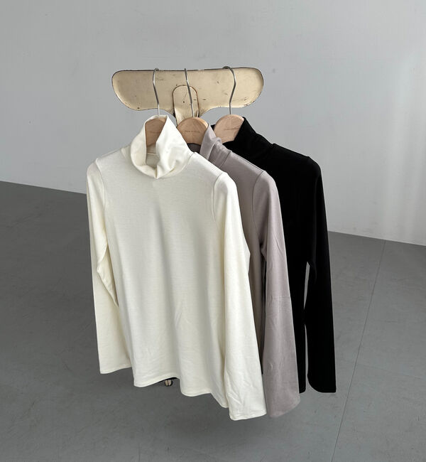 Doux archives「ラグウォームプレミアハイネックカットソー」|Tシャツ・カットソー|IVORY