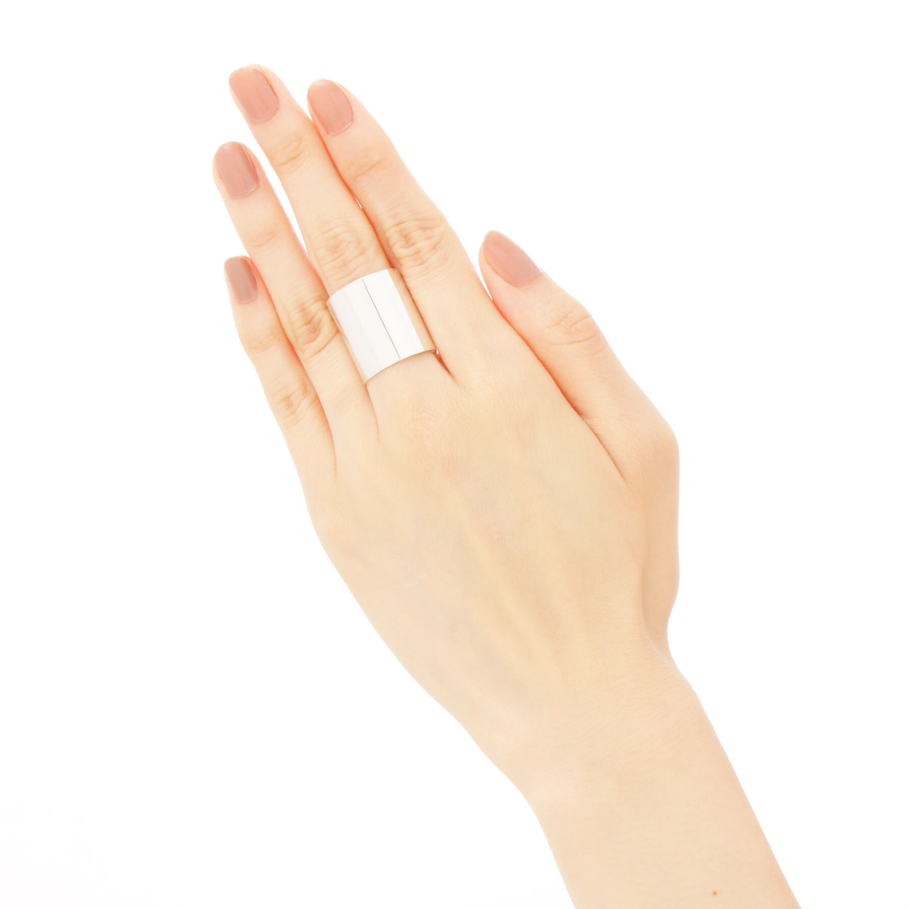 COCOSHNIK「シルバー カフリング太」|リング|