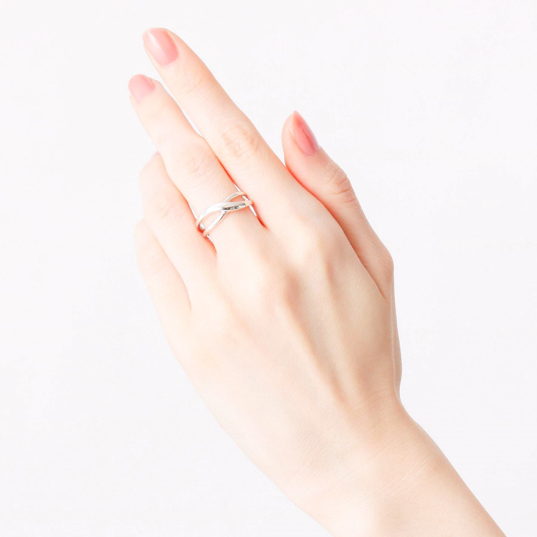 COCOSHNIK「シルバー S字交差 リング」|リング|