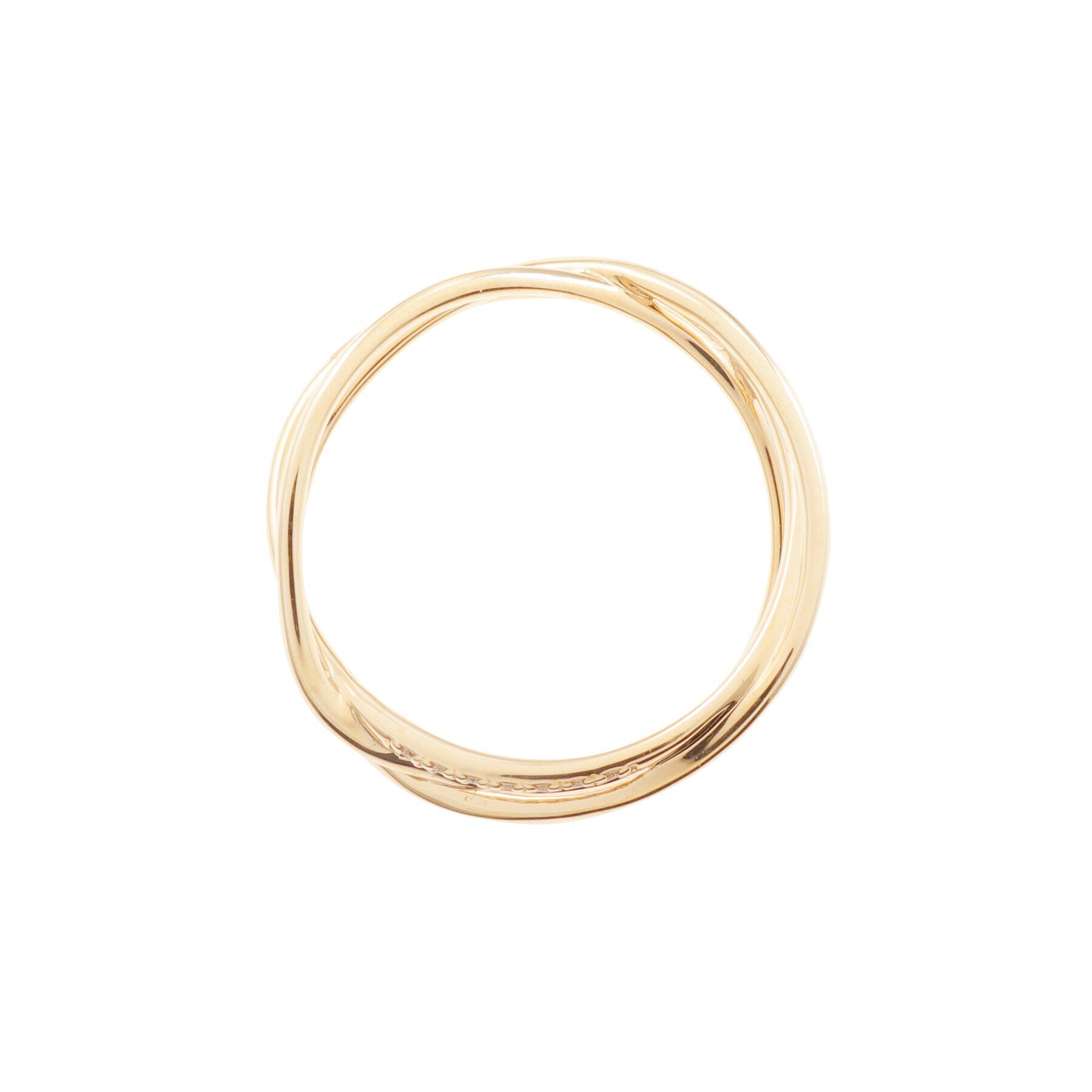 COCOSHNIK「K10ダイヤモンドつぶし丸線 3連リング」|リング|