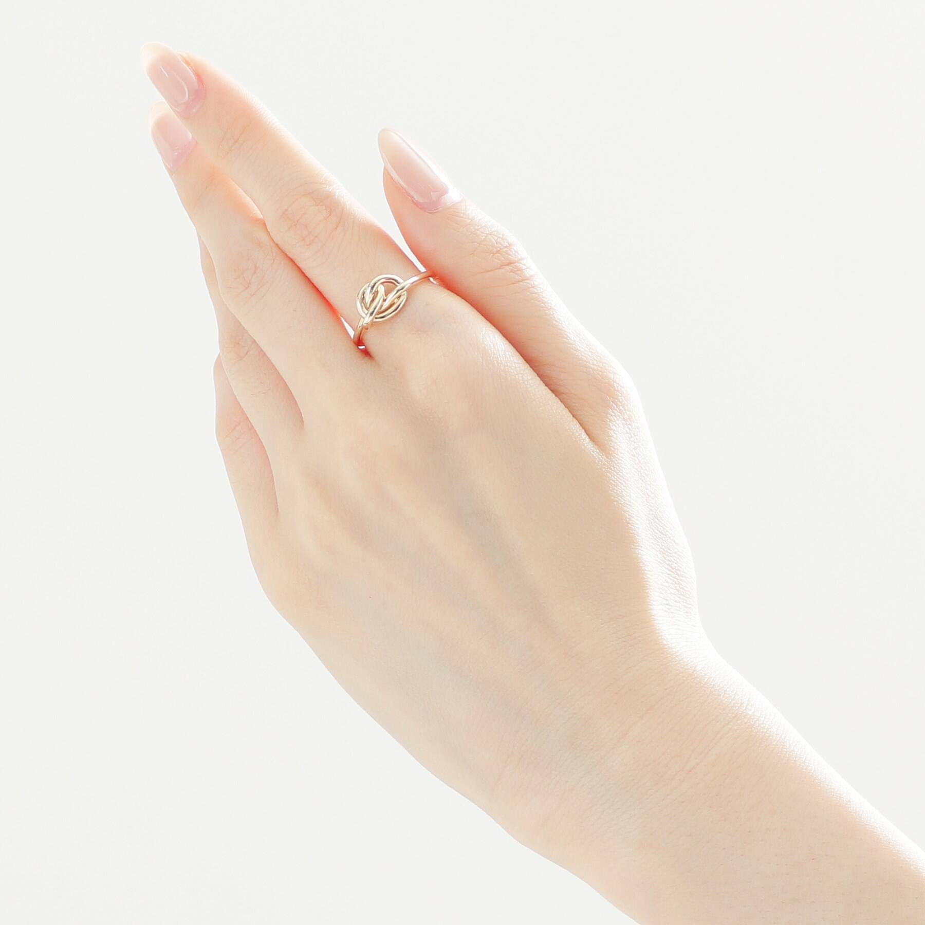 COCOSHNIK「K10ワンストロークノット リング」|リング|