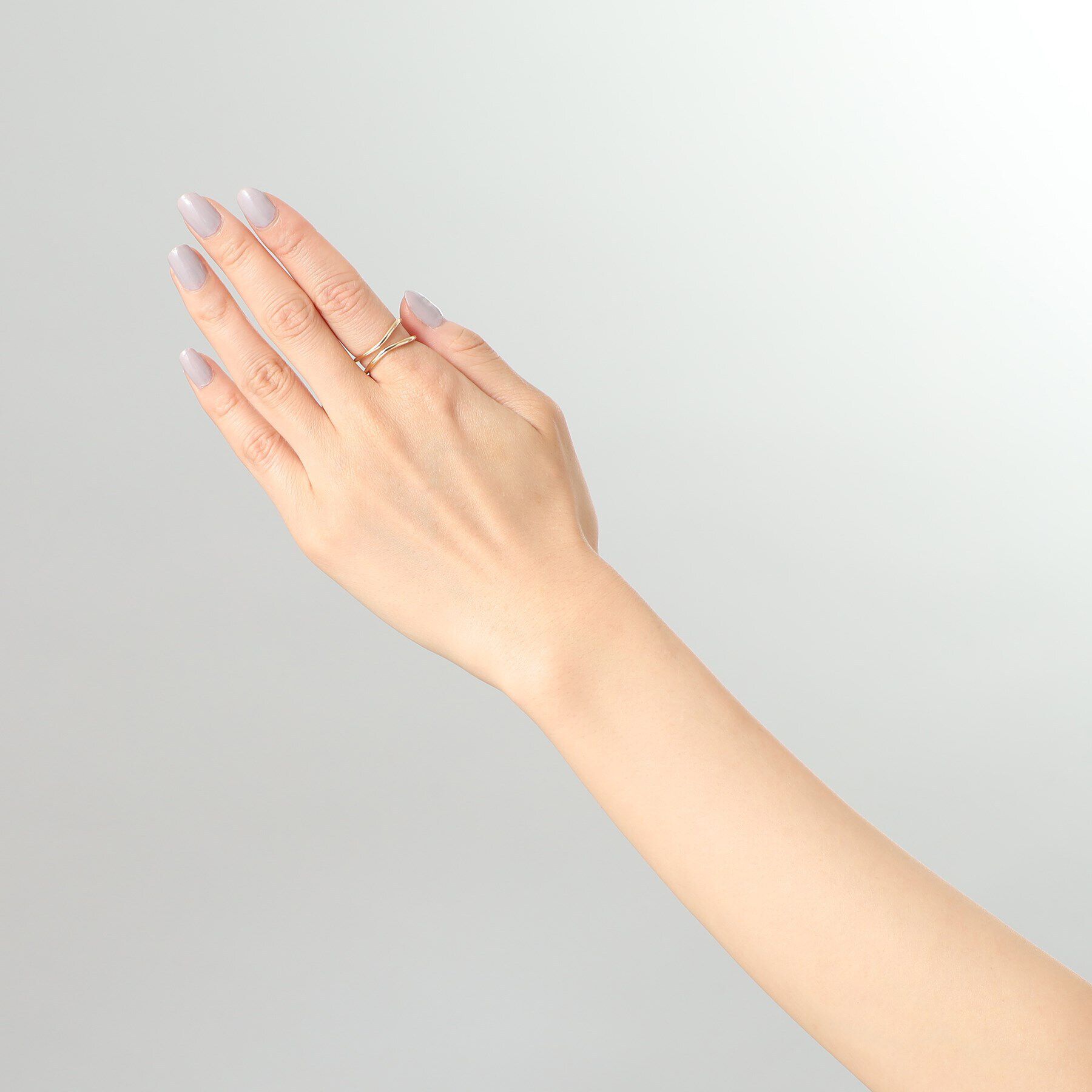 COCOSHNIK「K10ダブルウェーブ リング」|リング|