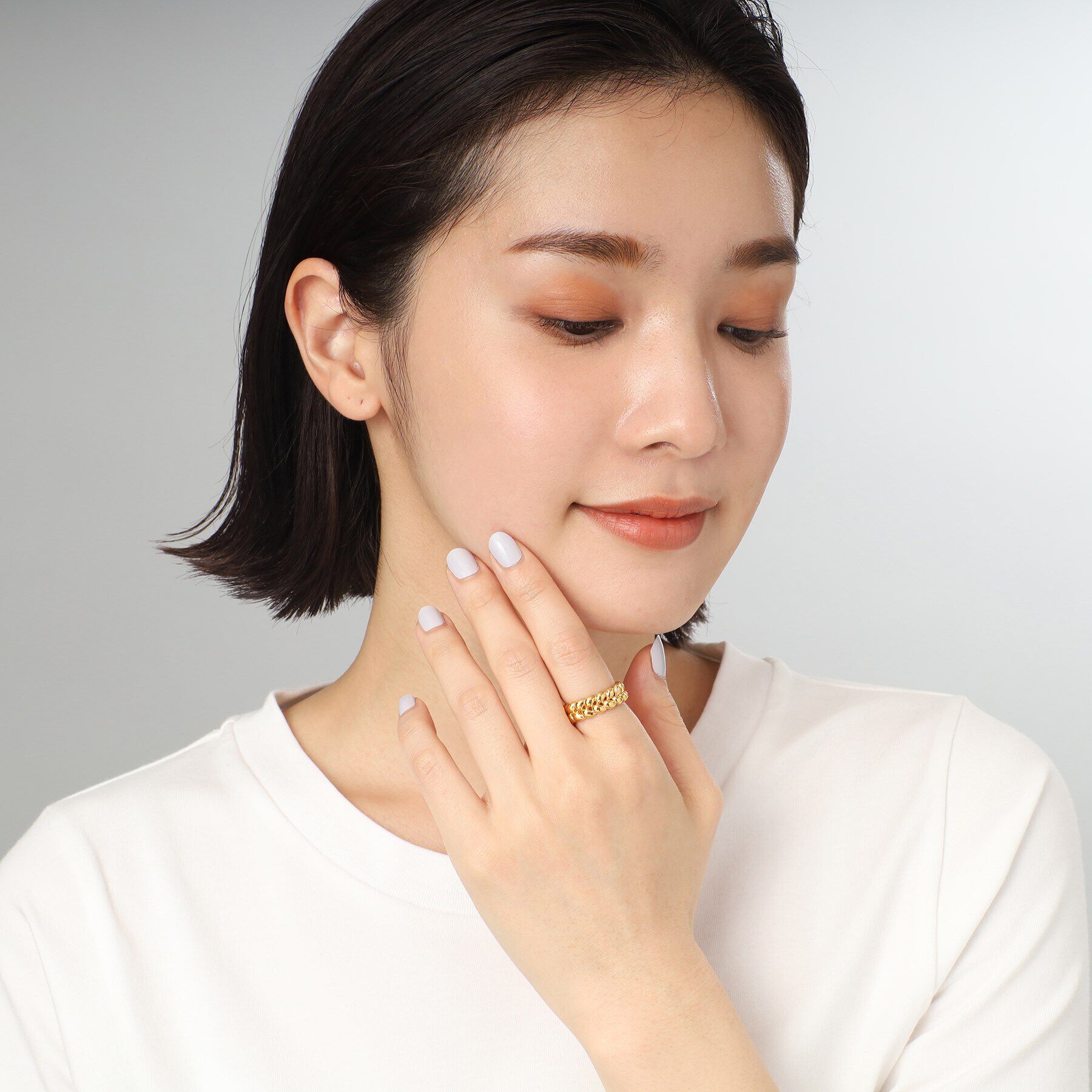 COCOSHNIK ONKITSCH「シルバー ニッティングモチーフ エタニティリングS GP」|リング|