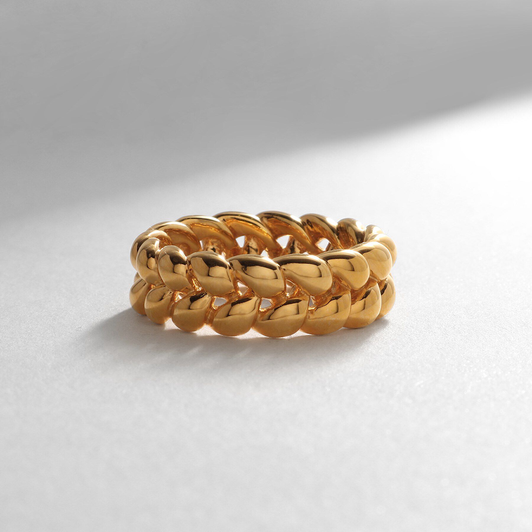 COCOSHNIK ONKITSCH「シルバー ニッティングモチーフ エタニティリングS GP」|リング|