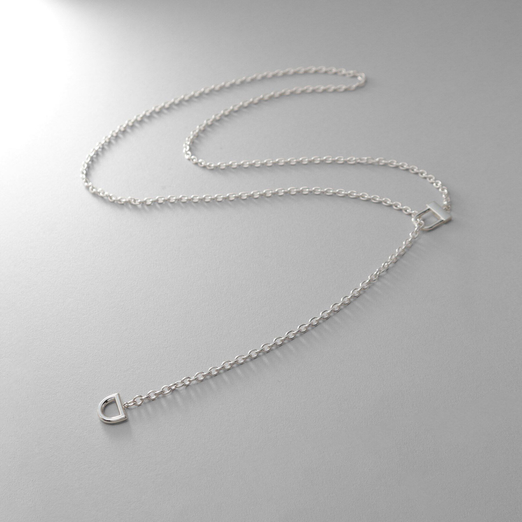 COCOSHNIK ONKITSCH「シルバー ロックモチーフ ラリエットネックレス」|ネックレス|