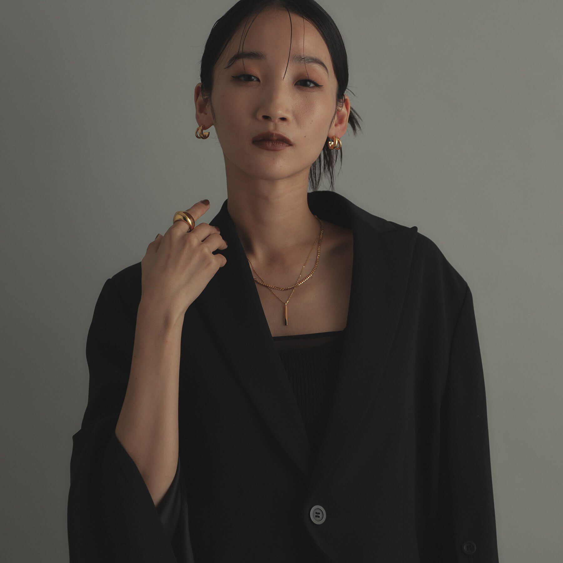 COCOSHNIK ONKITSCH「シルバー スラントリング GP」|リング|