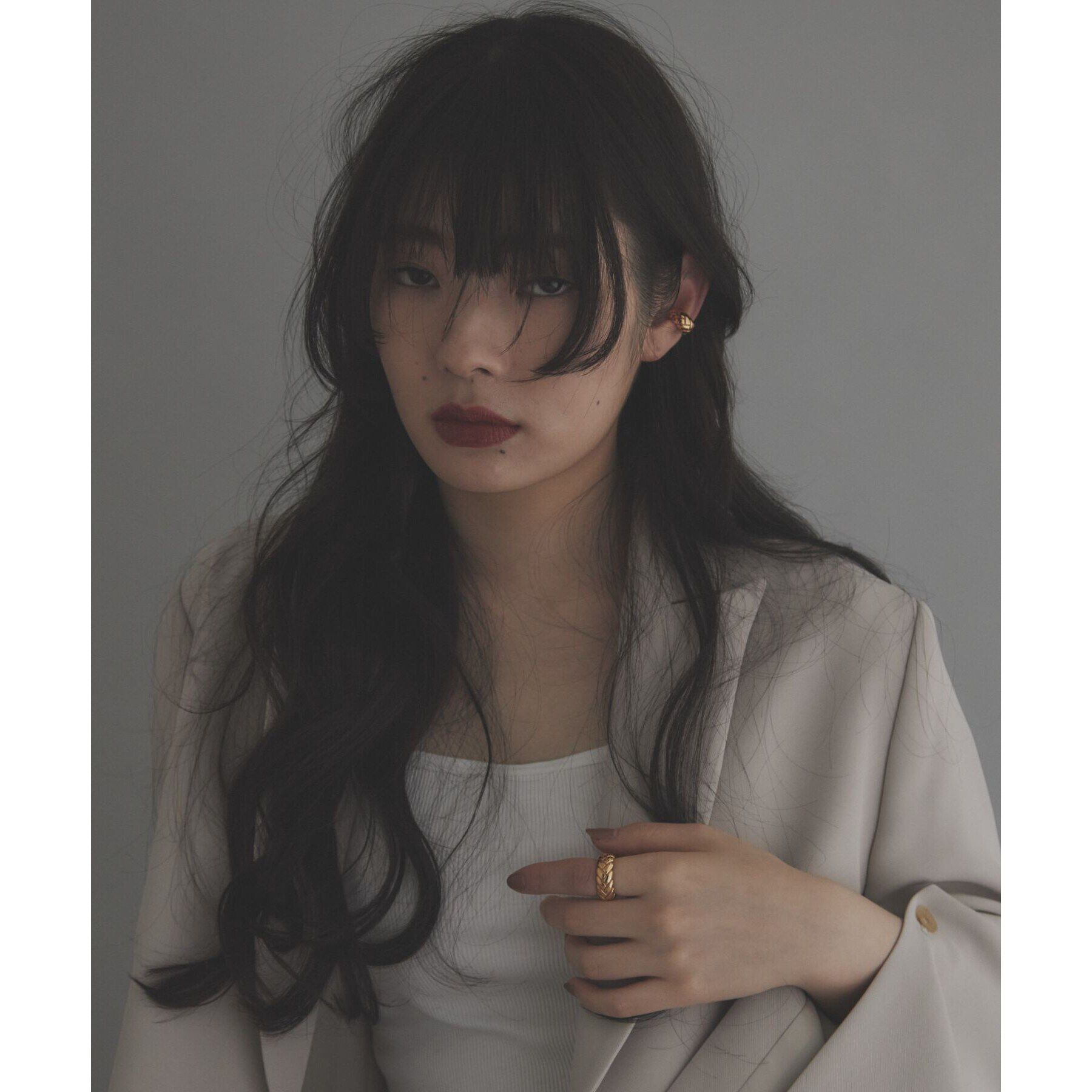 COCOSHNIK ONKITSCH「シルバー ブリックモチーフ エタニティリング GP」|リング|