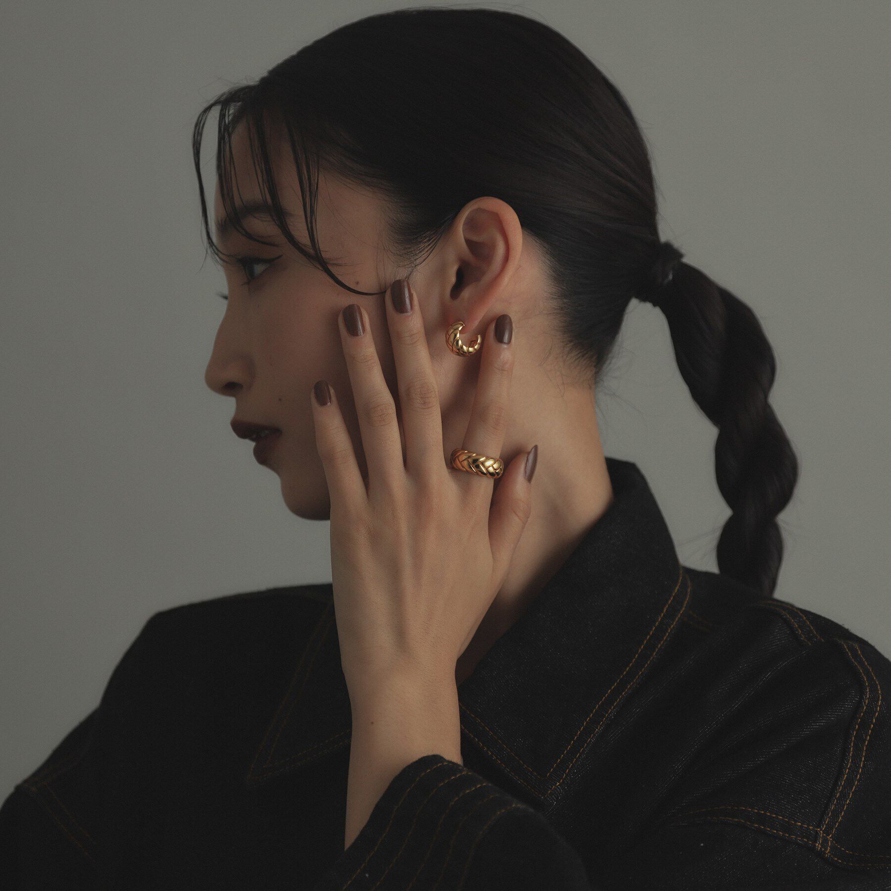 COCOSHNIK ONKITSCH「シルバー ブリックモチーフ エタニティリング GP」|リング|