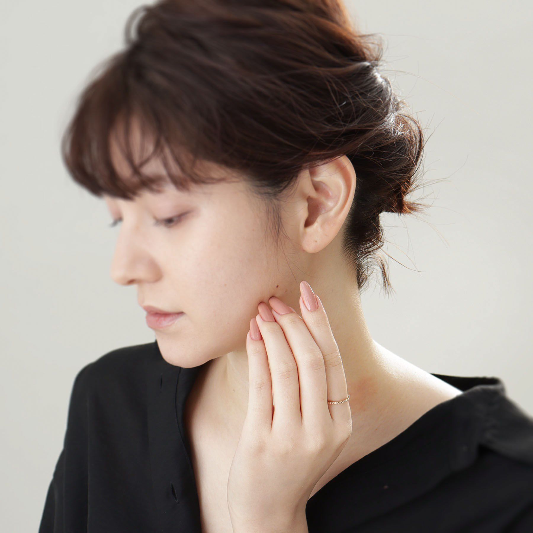 COCOSHNIK「K10カットワーク極光細 リング」|リング|