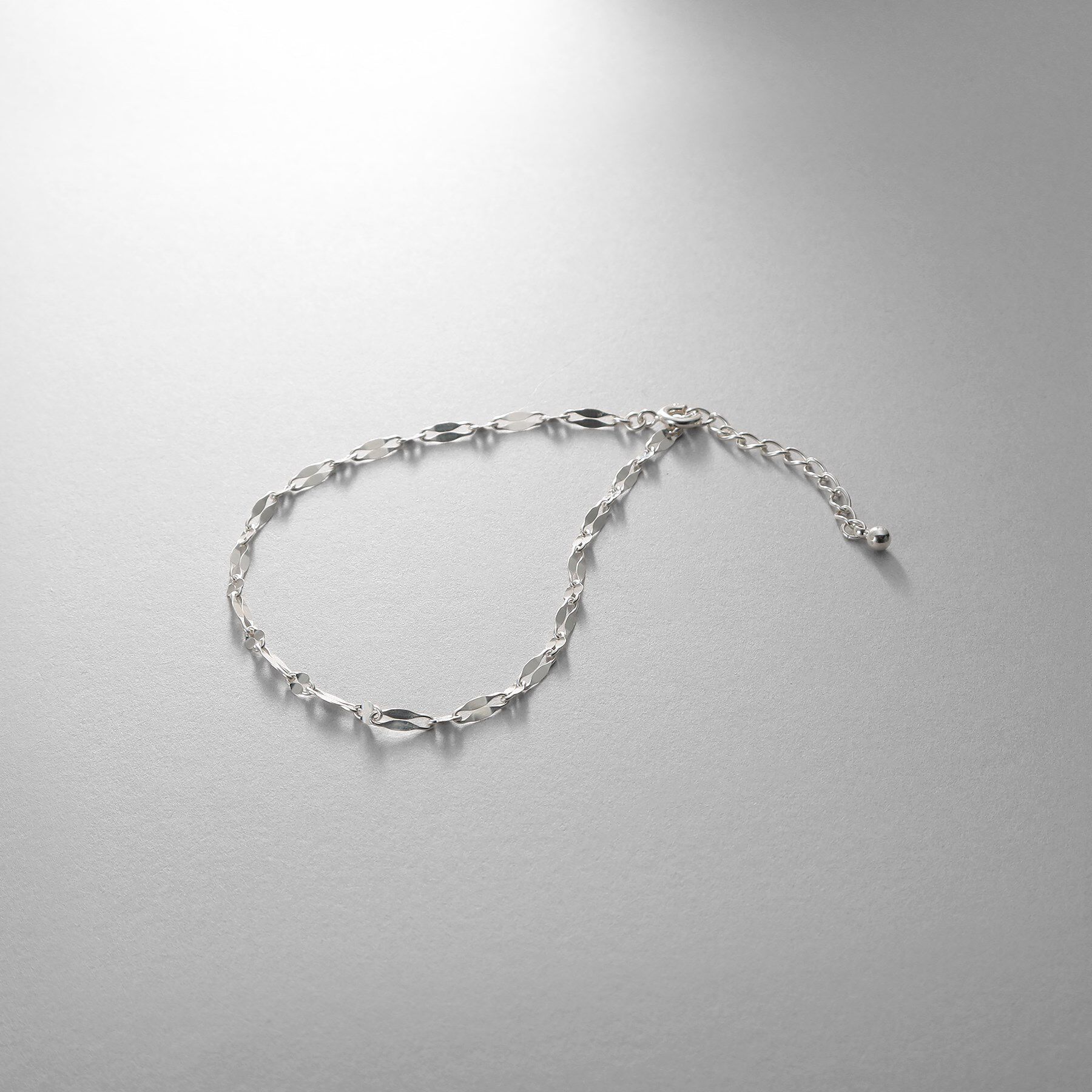 COCOSHNIK ONKITSCH「シルバー デザインチェーン デュアルペタルブレスレット」|ブレスレット・バングル|