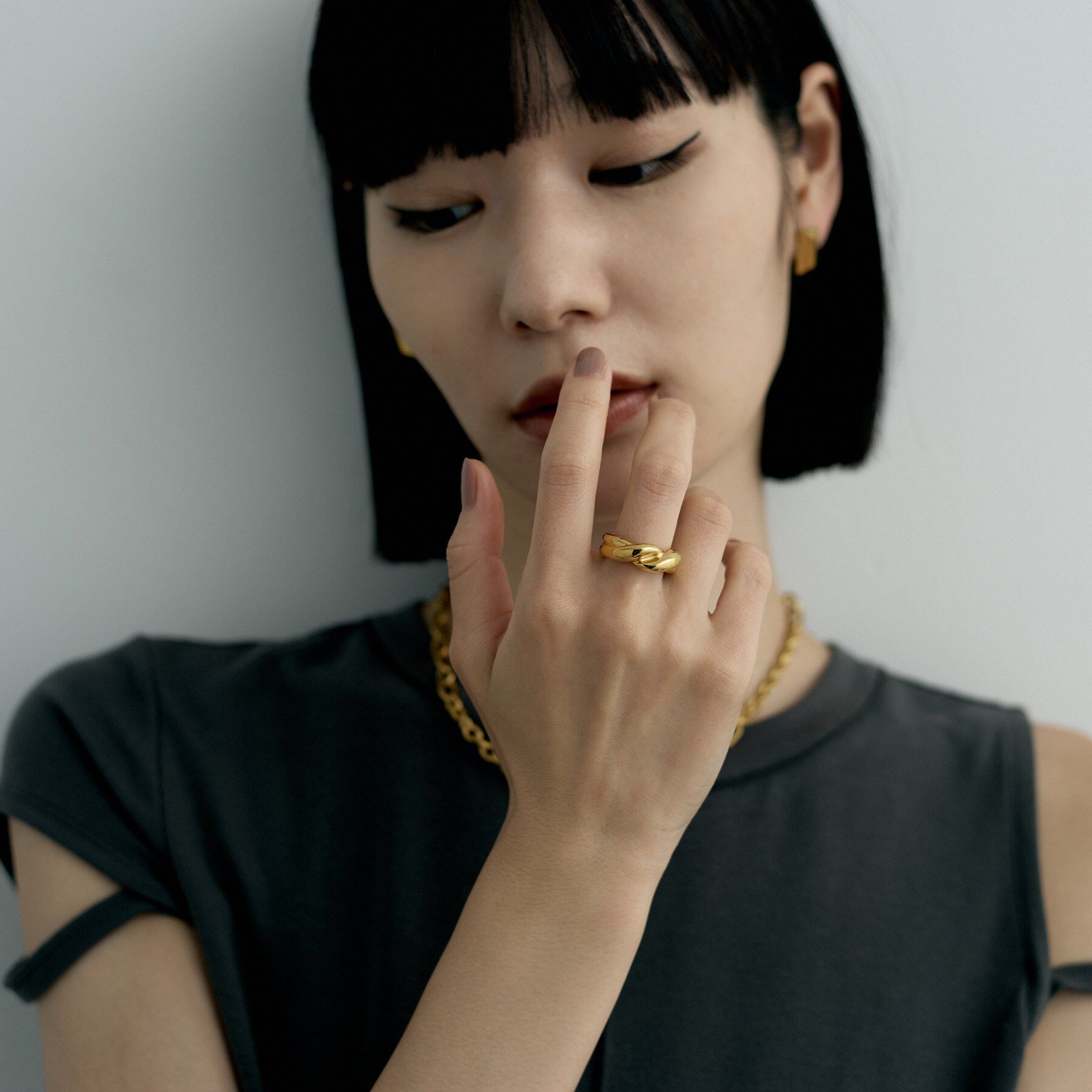 COCOSHNIK ONKITSCH「シルバー ギメルモチーフリング GP」|リング|