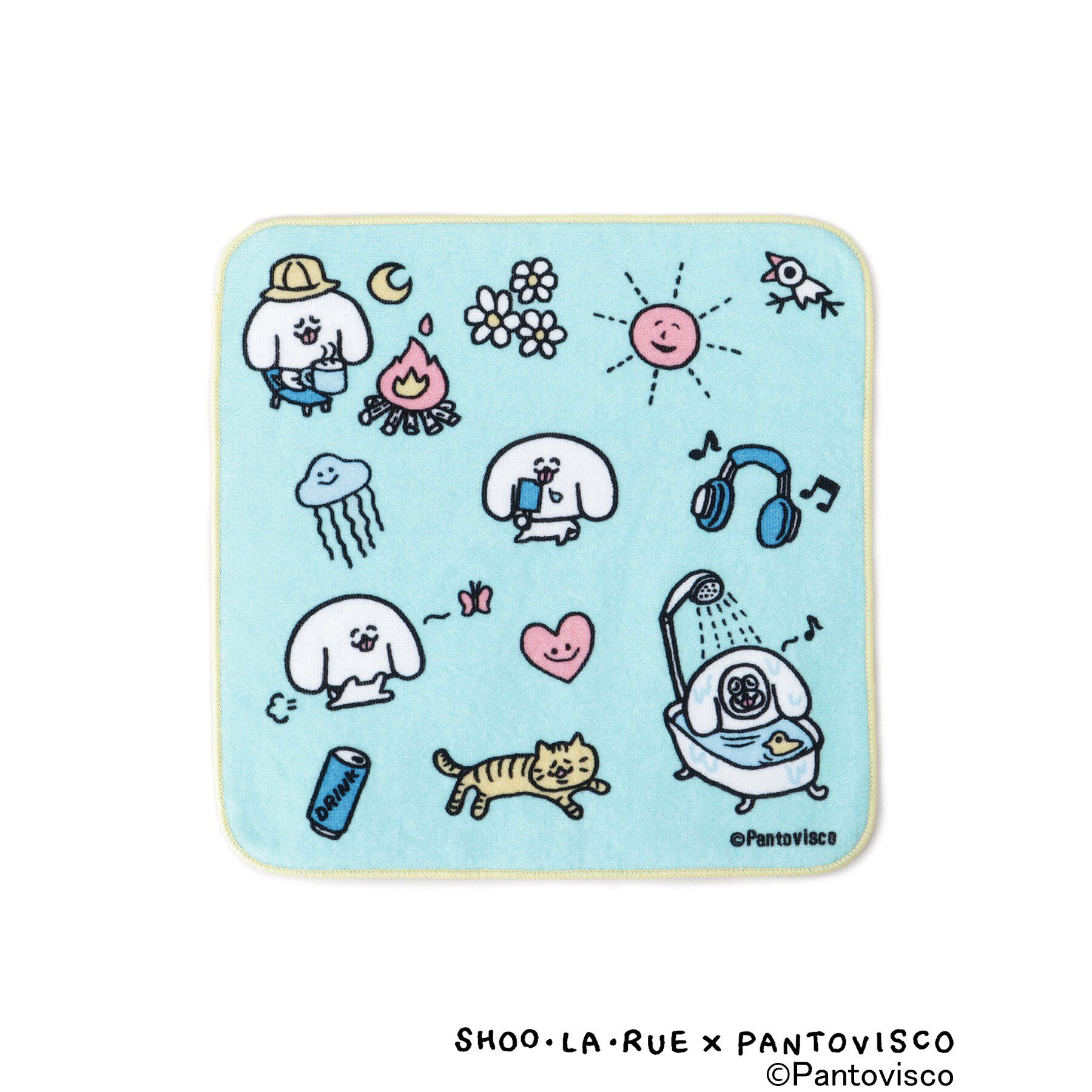 SHOO･LA･RUE「【パントビスコ／ぺろち】ハンドタオル」|ハンカチ|