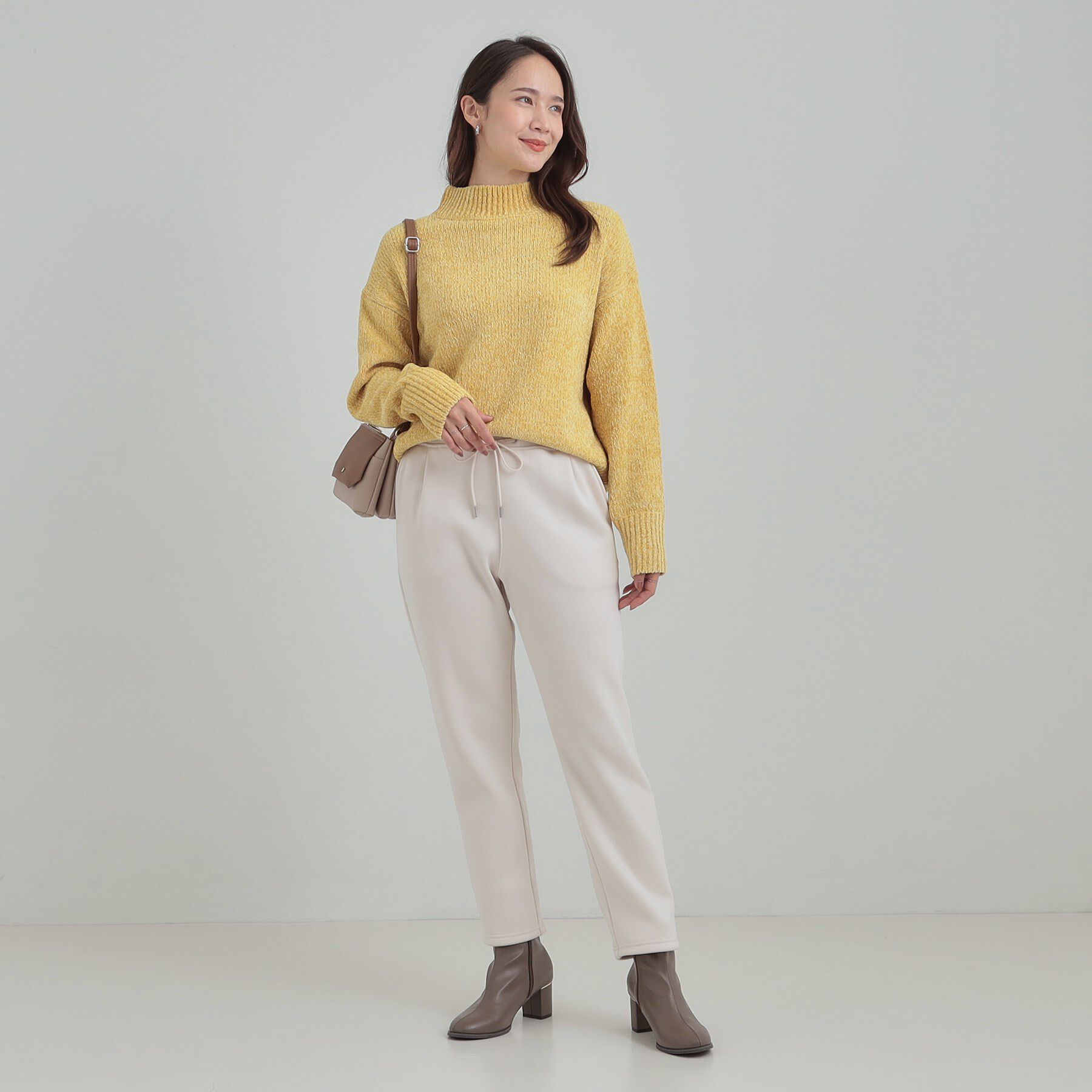 SHOO･LA･RUE「【あったか/洗濯機可】もちもち 裏起毛テーパードパンツ」|その他|