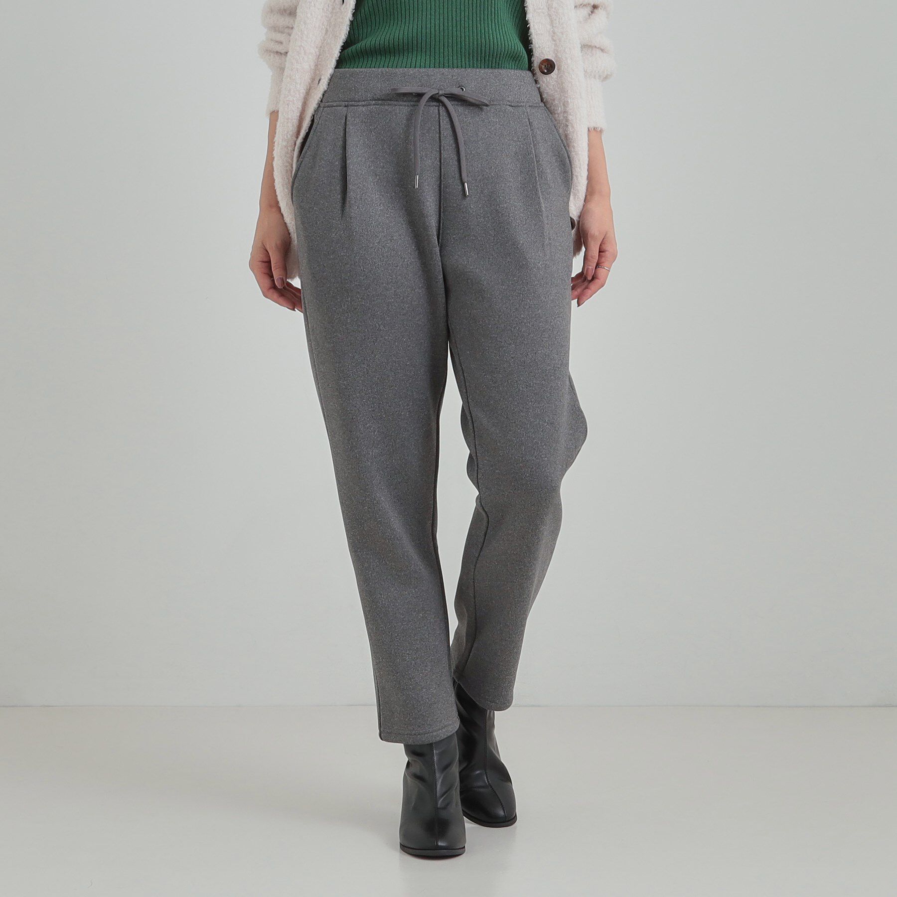 SHOO･LA･RUE「【あったか/洗濯機可】もちもち 裏起毛テーパードパンツ」|その他|