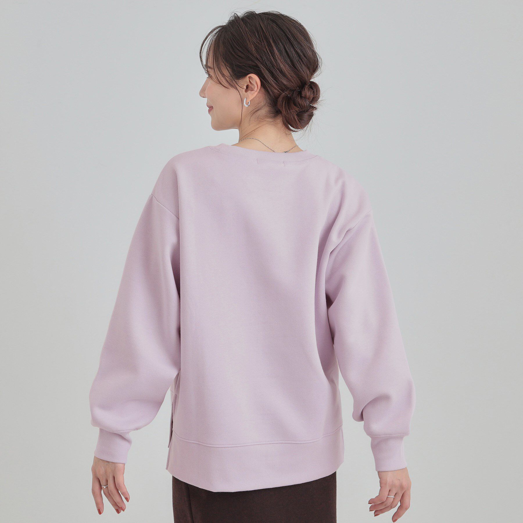 SHOO･LA･RUE「【あったか】ガゼット付き裏起毛スウェット」|パーカー|