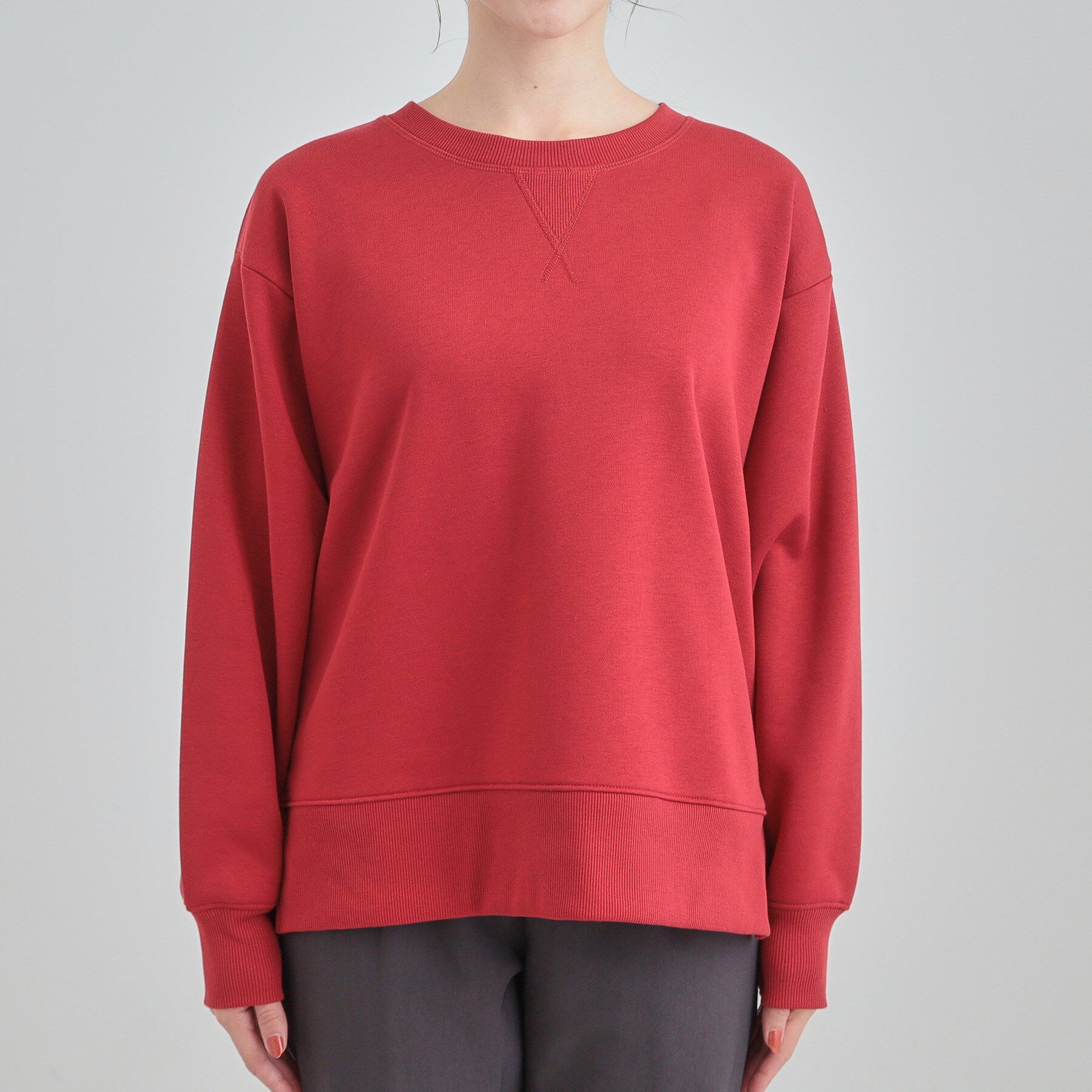 SHOO･LA･RUE「【あったか】ガゼット付き裏起毛スウェット」|パーカー|