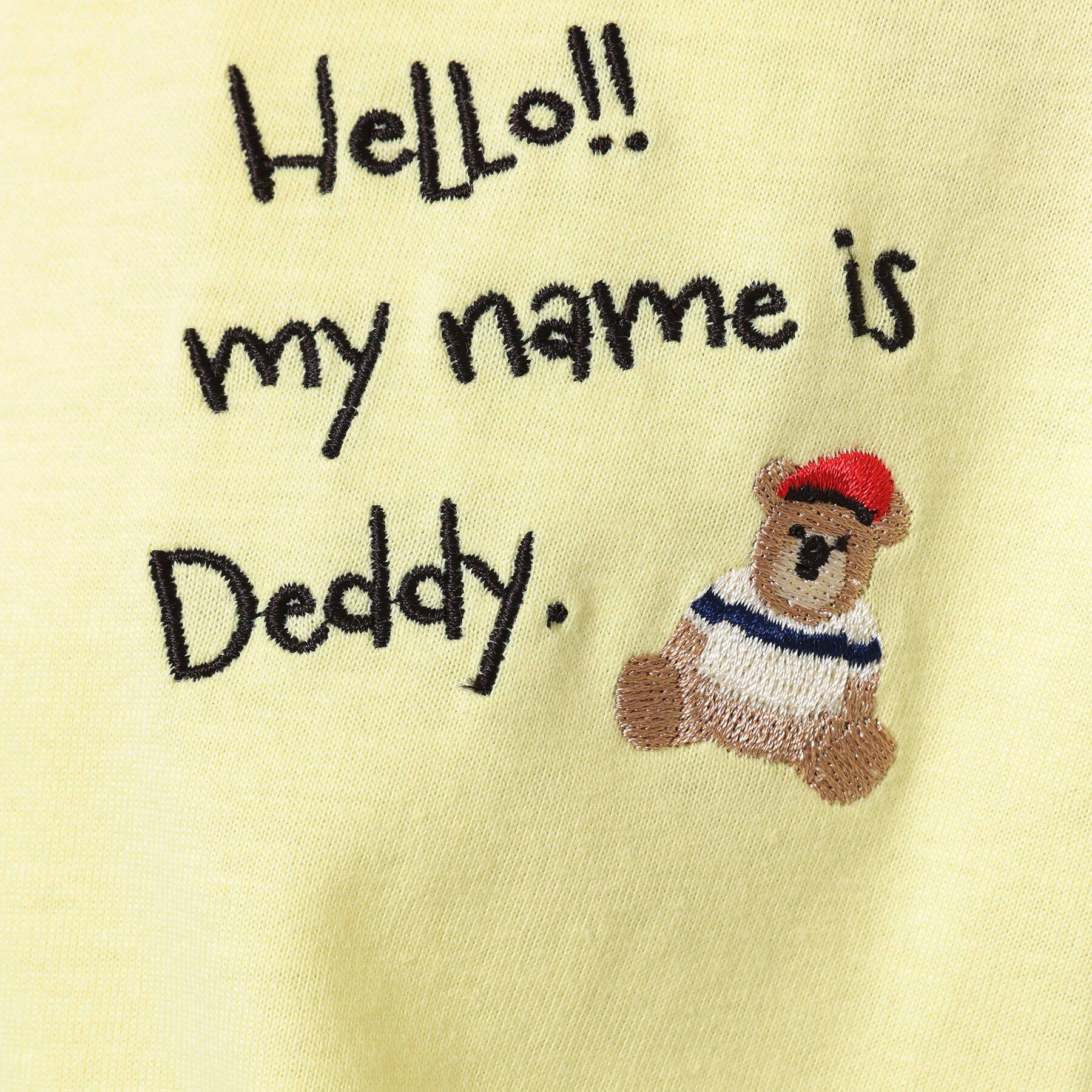 Dessin「【ユニセックス・洗える】Deddy刺繍入り オーガニックコットンTシャツ」|Tシャツ・カットソー|