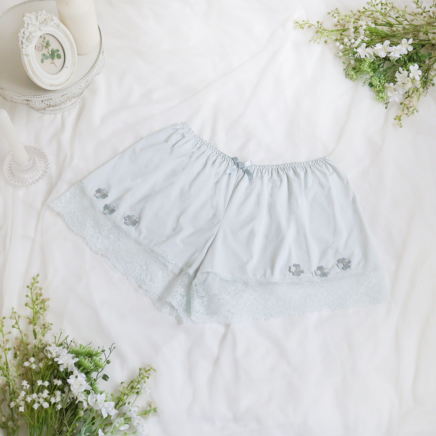 Risa Magli「マリーナ タップパンツ」|インナー|サックスブルー(09