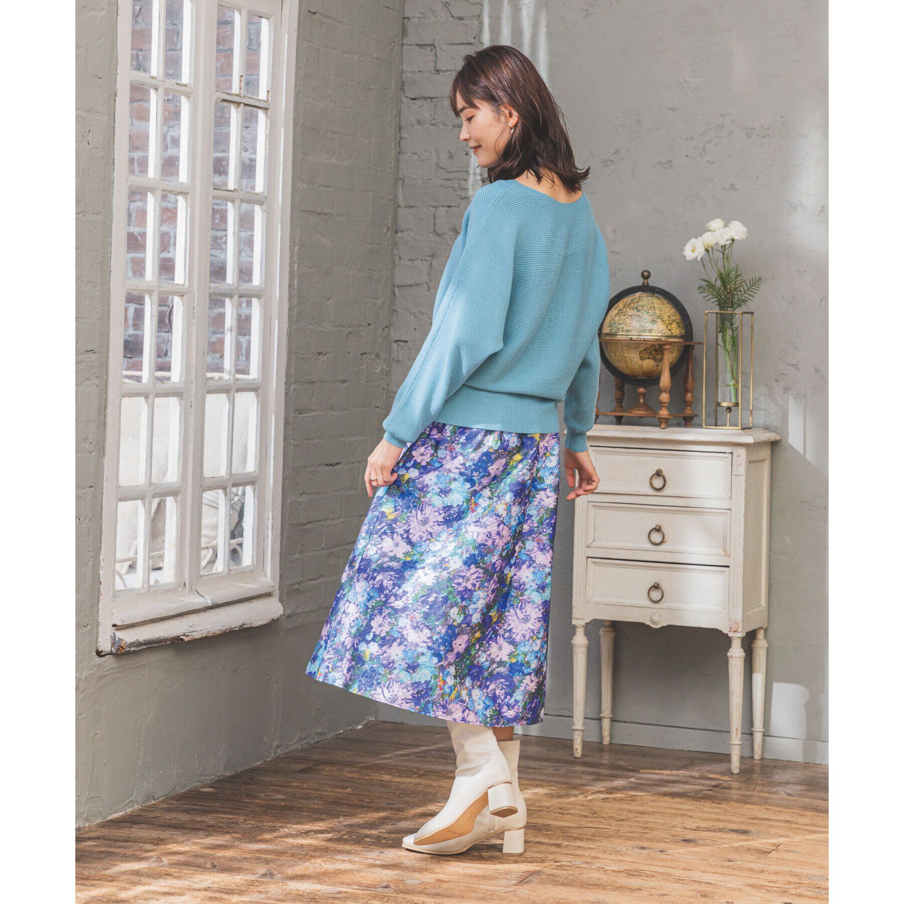 ITS&rsquo;DEMO「【定番人気／肌触り柔らか／手洗い可】ラメリブドルマンニット」|ニット・セーター|