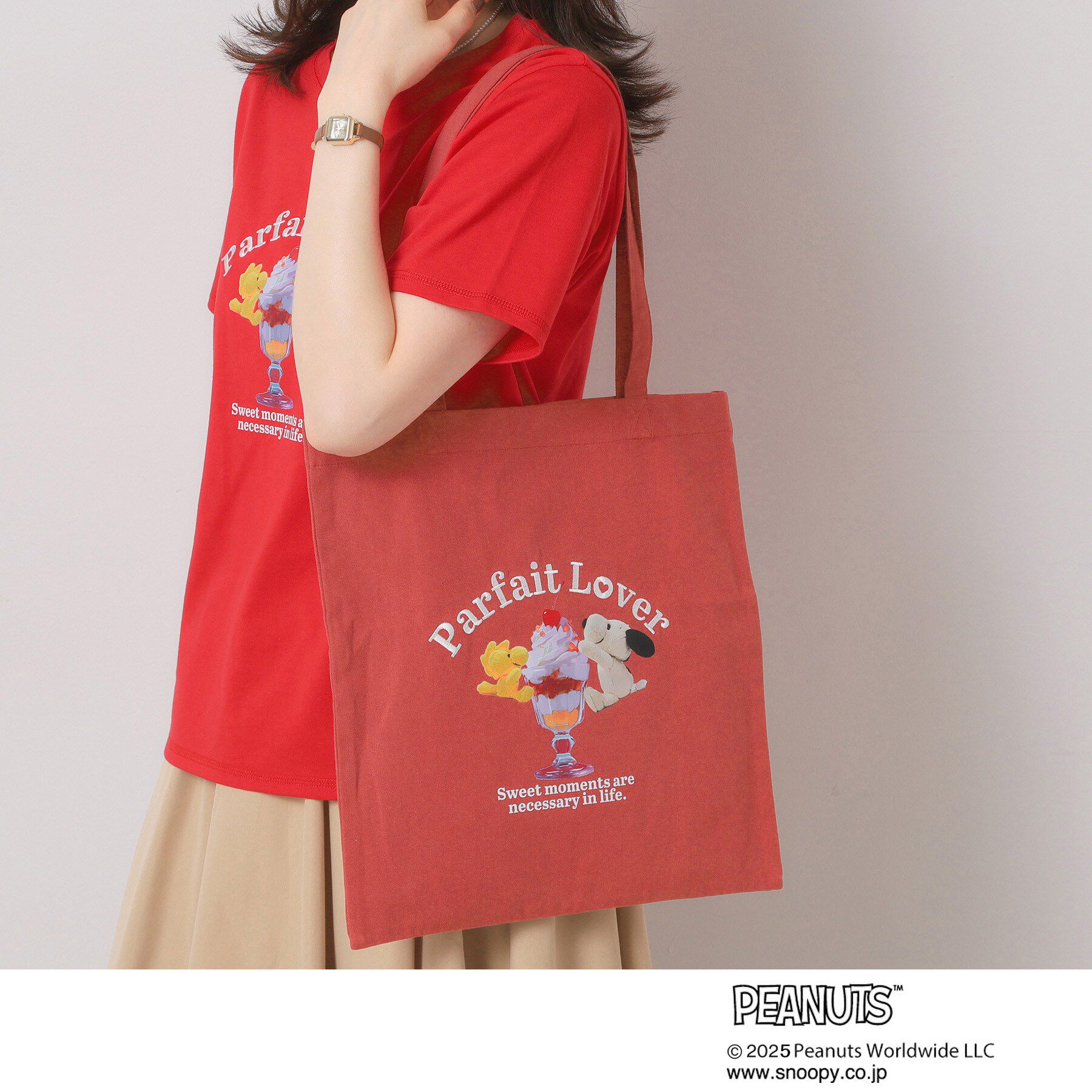 ITS&rsquo;DEMO「PEANUTS別注トートバッグ」|トートバッグ|レッド(062)