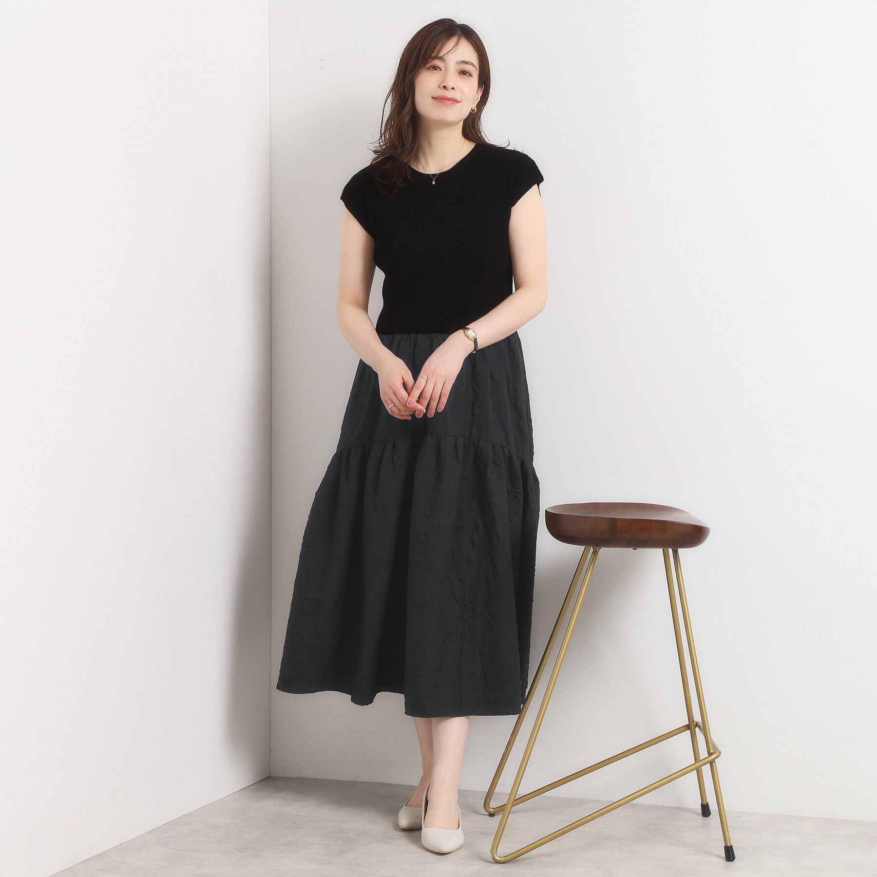 ITS&rsquo;DEMO「【手洗い可】ドッキングワンピース」|ワンピース|