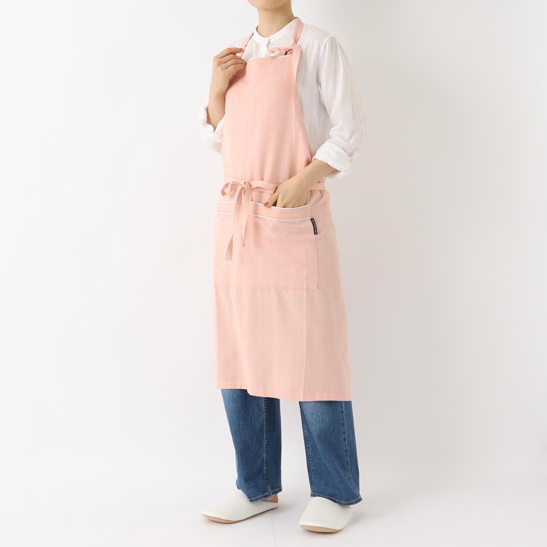 212 KITCHEN STORE「無地ラインエプロン PK」|食器・キッチングッズ|