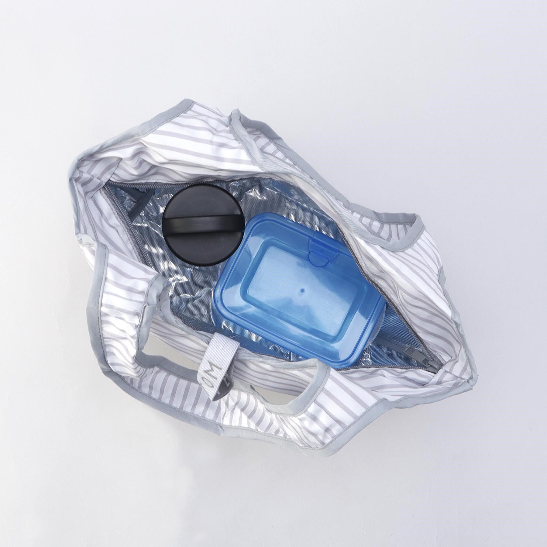 212 KITCHEN STORE「クルリト クーラーミニマルシェバッグ　チャコールボーダー ＜MOTTERU モッテル＞」|その他|