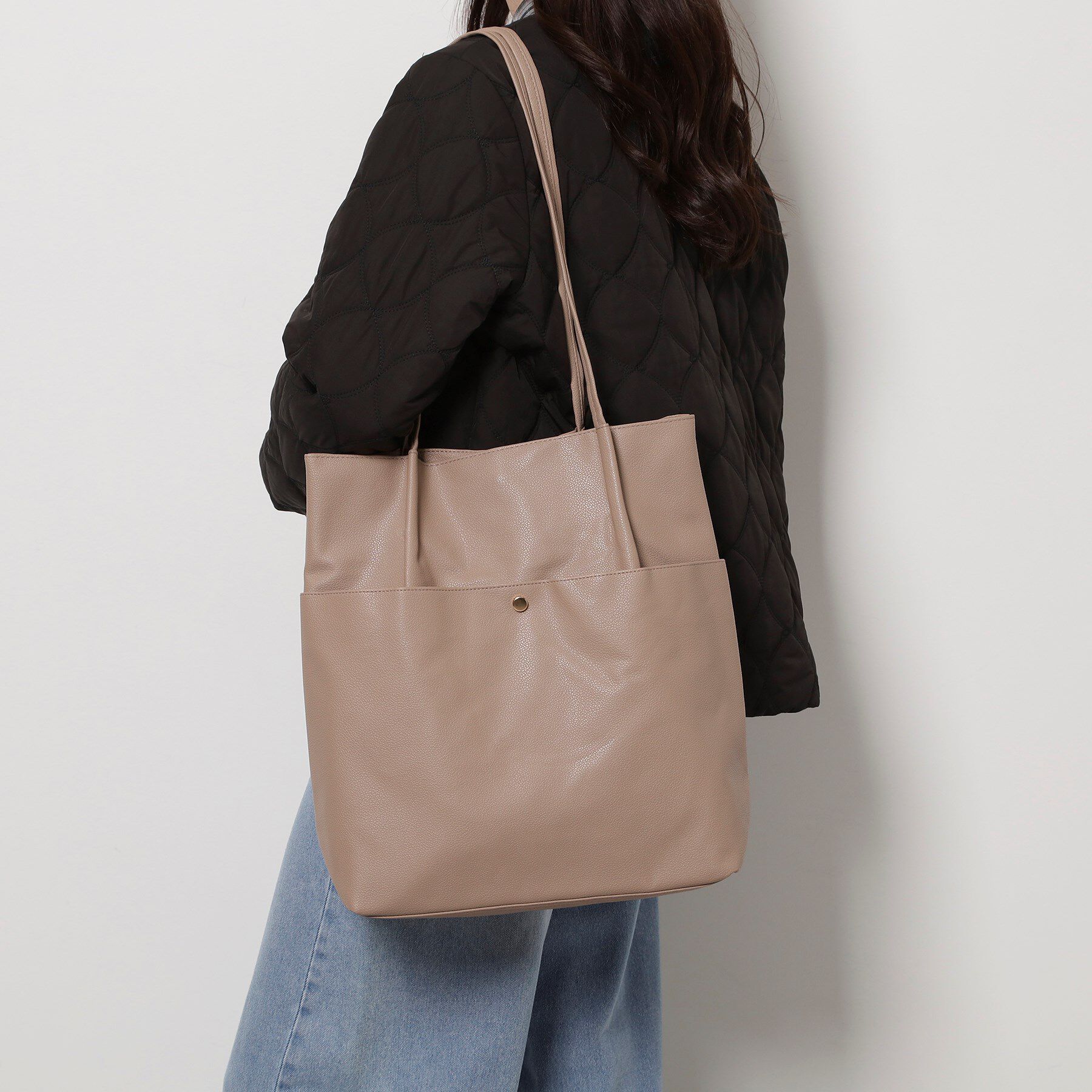 Ober Tashe「シンプルタックトート」|トートバッグ|ベージュ(052)