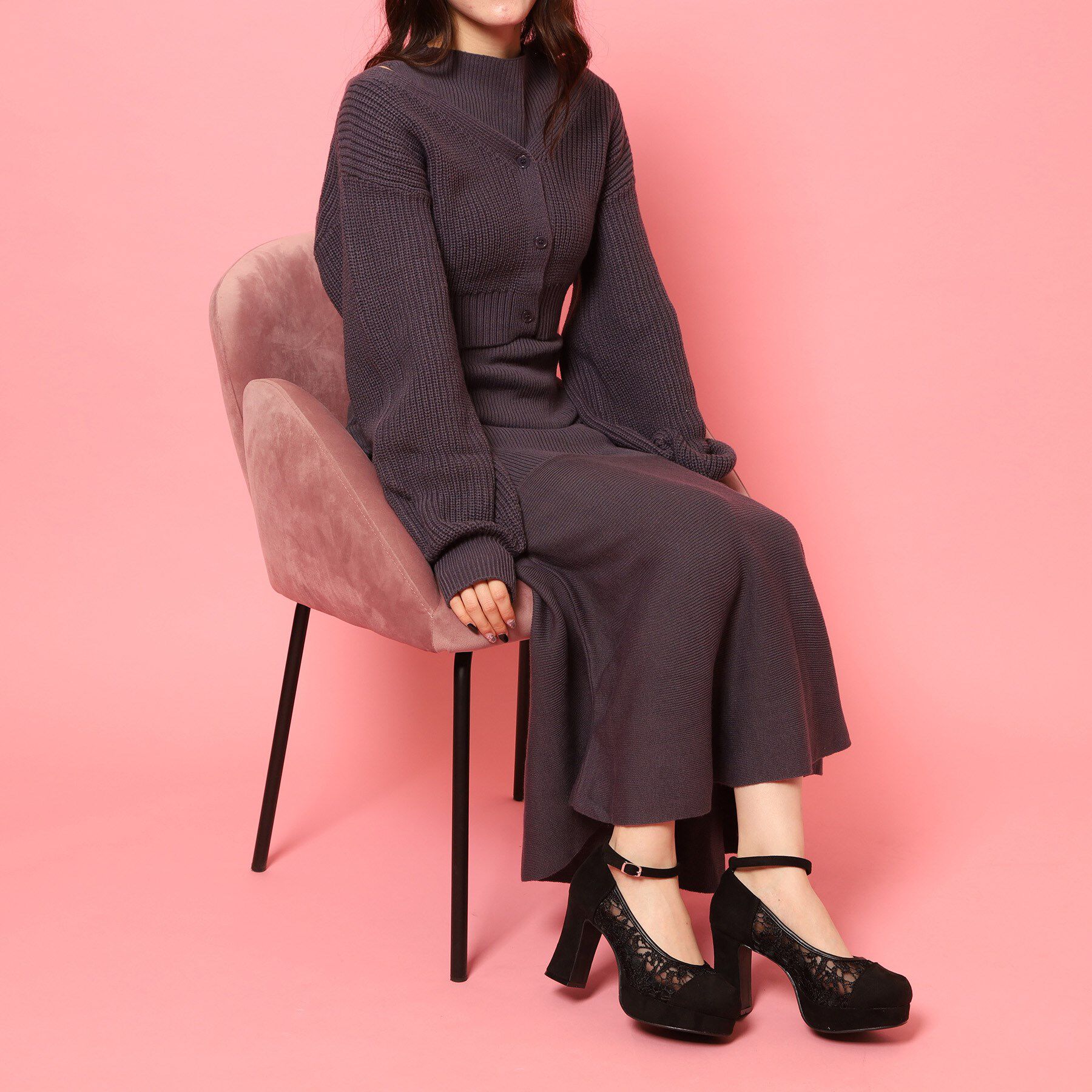 csT&P「厚底レースパンプス」|パンプス|