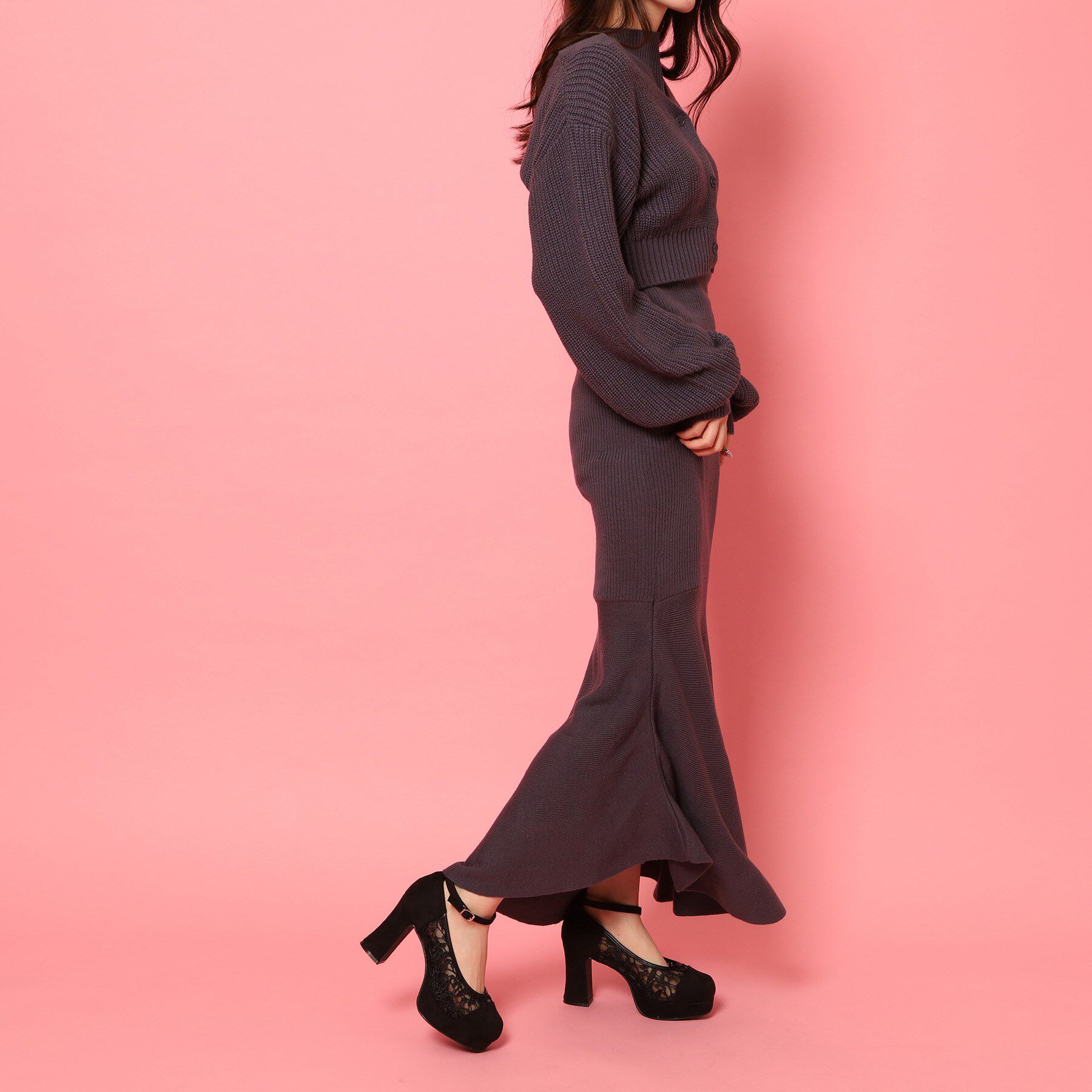 csT&P「厚底レースパンプス」|パンプス|