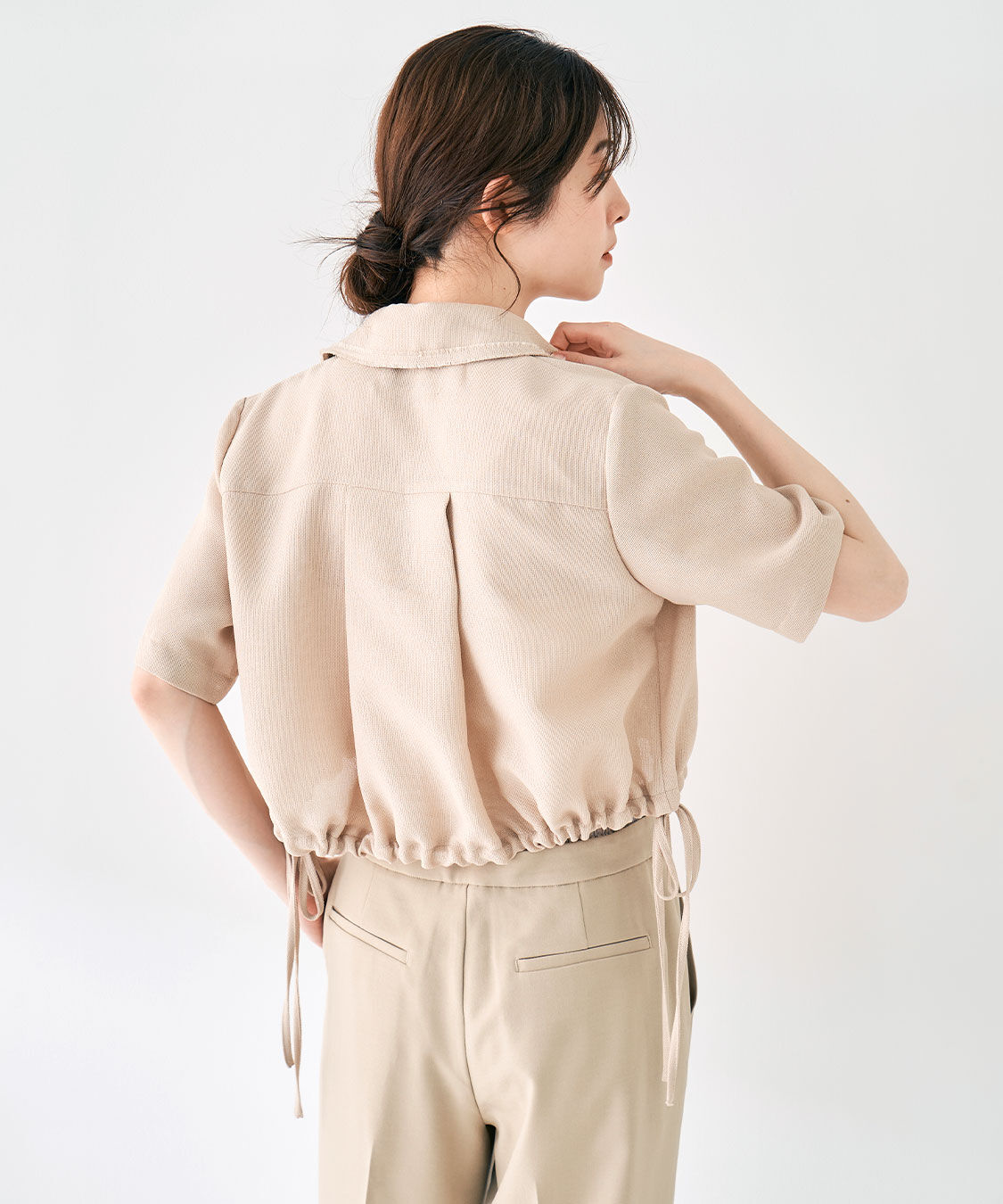 COCO DEAL「リネンライクツィードブルゾン」|ブルゾン・スタジャン|