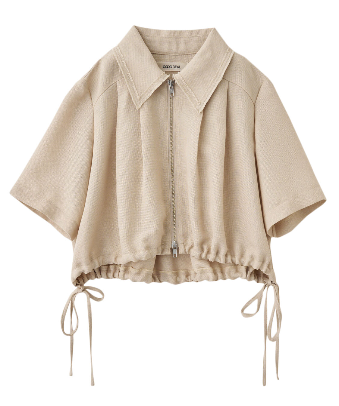 COCO DEAL「リネンライクツィードブルゾン」|ブルゾン・スタジャン|