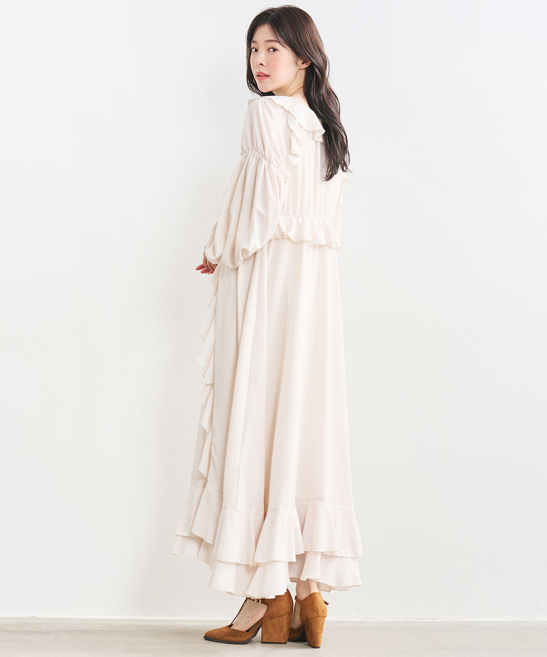 COCO DEAL「フリルロングワンピース」|ワンピース|