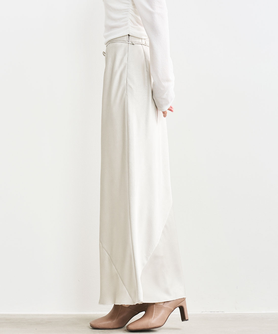 COCO DEAL「サテンナロースカート」|スカート|