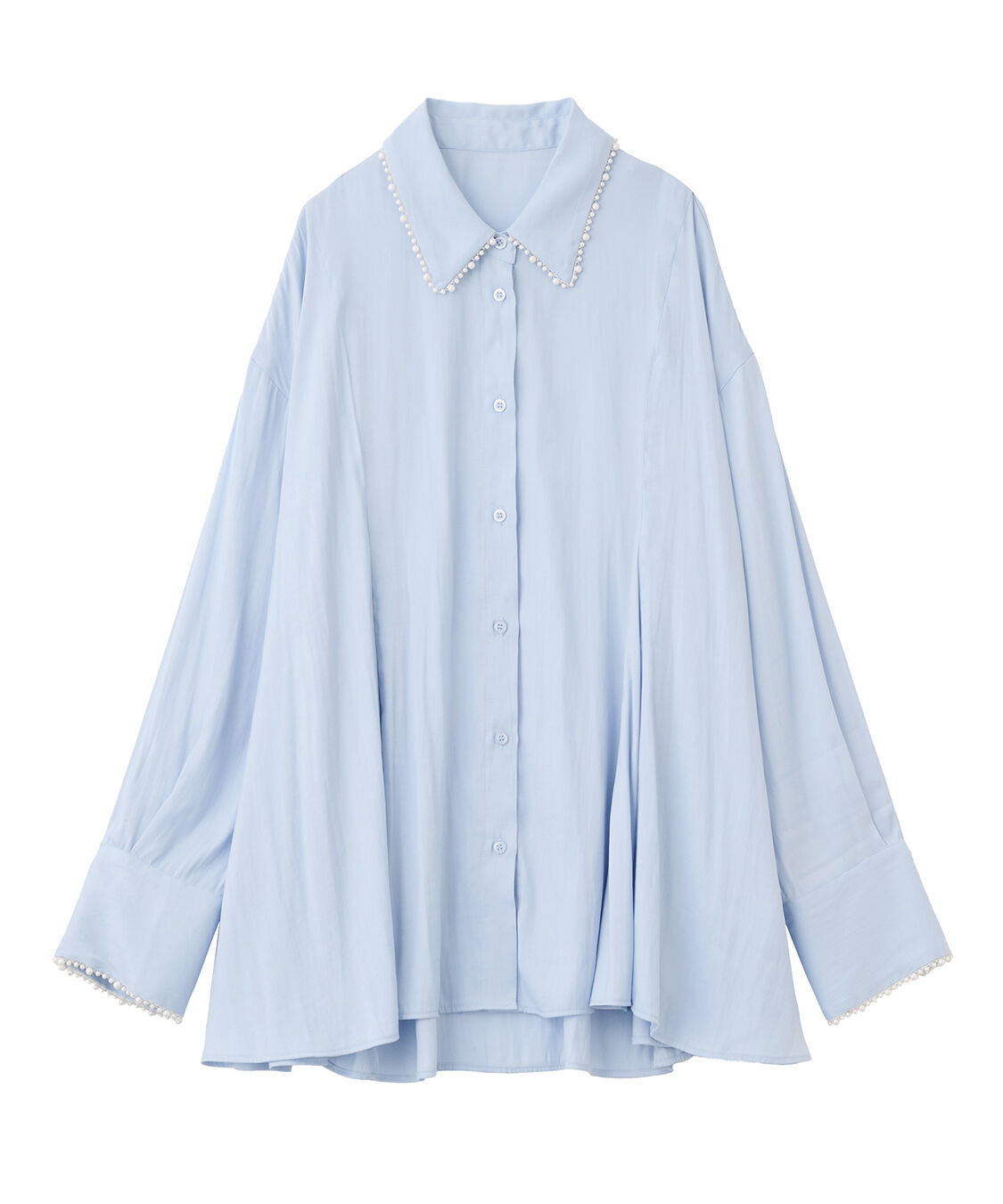 完売 ココディール 新品タグ付 パールモチーフペプラムシャツ オフホワイト パールモチーフペプラムシャツ（COCO DEAL）｜ルミネのファッション