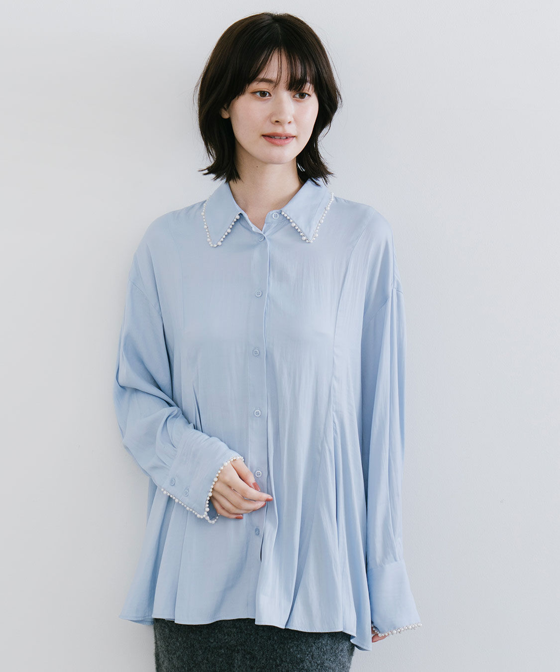 パールモチーフペプラムシャツ（COCO DEAL）｜ルミネのファッション