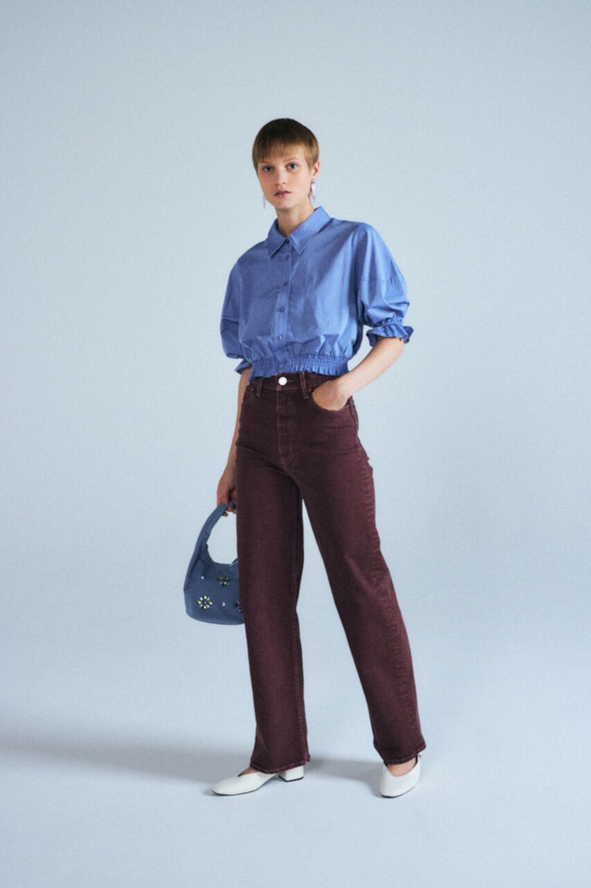 MOUSSY「PLAIN COLOR LOOSE STRAIGHT」|デニム|