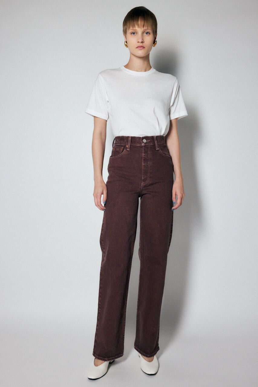 MOUSSY「PLAIN COLOR LOOSE STRAIGHT」|デニム|