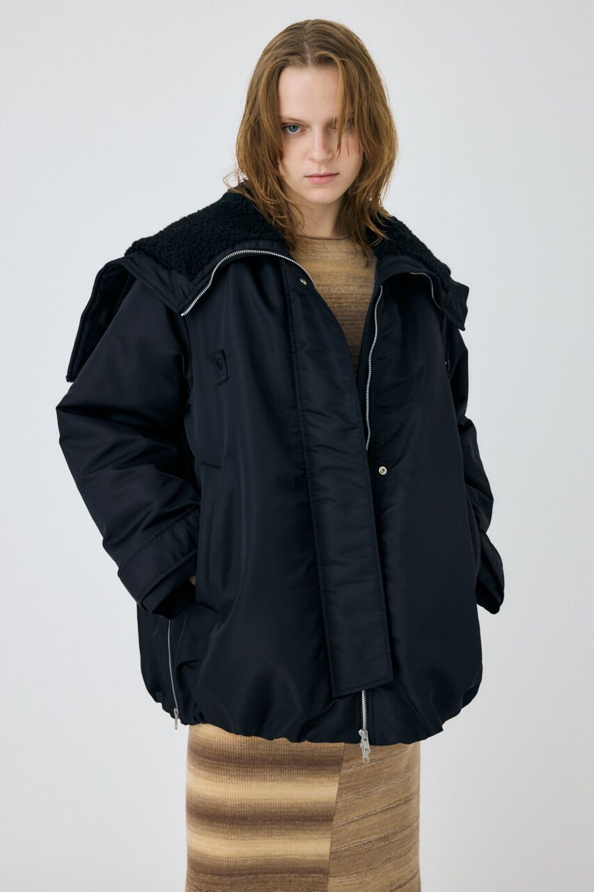 MOUSSY「A LINE N2B コート」|その他|BLK