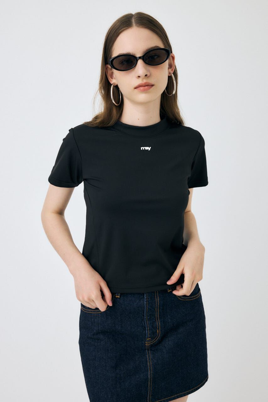 MOUSSY「BASIC タイニー TEE」|Tシャツ・カットソー|BLK