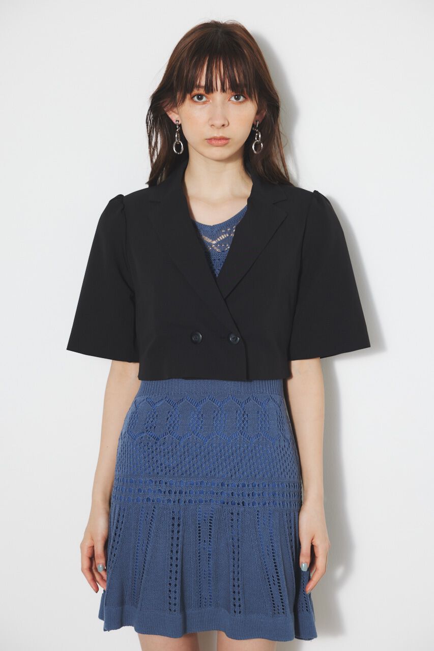 rienda「バックオープンベルトショートJK」|その他|