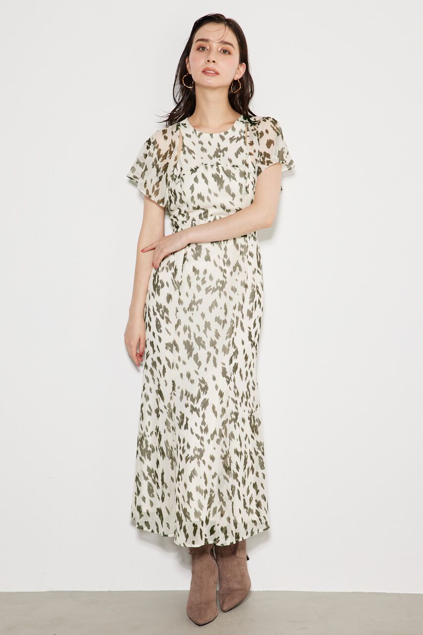 rienda「チェストスリットレオパードマーメイドOP」|ワンピース|