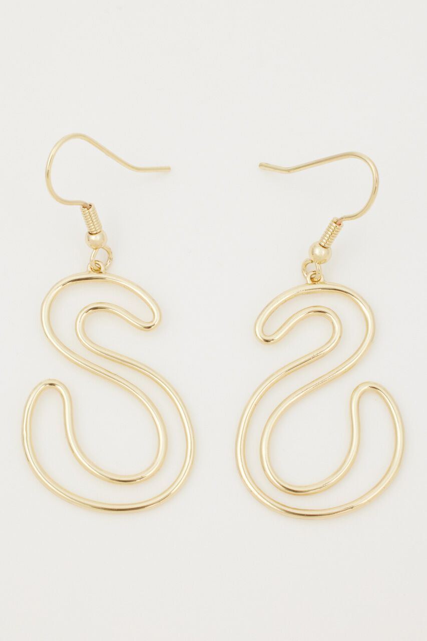 rienda「Sラインピアス」|ピアス|GLD
