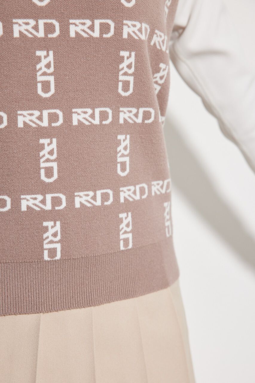 rienda「ニットロゴJQ ベスト」|ダウンベスト・ベスト|