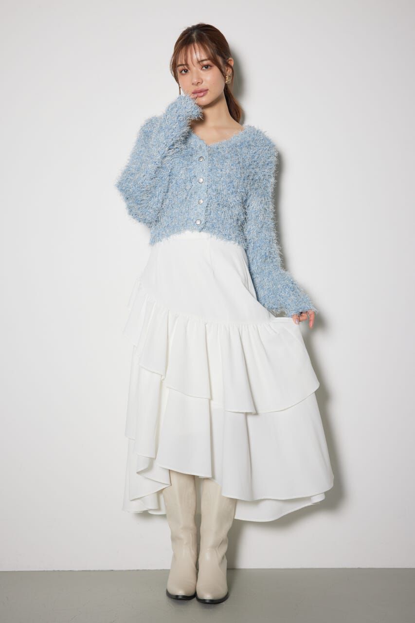 rienda「ボリュームティアードスカート」|スカート|WHT