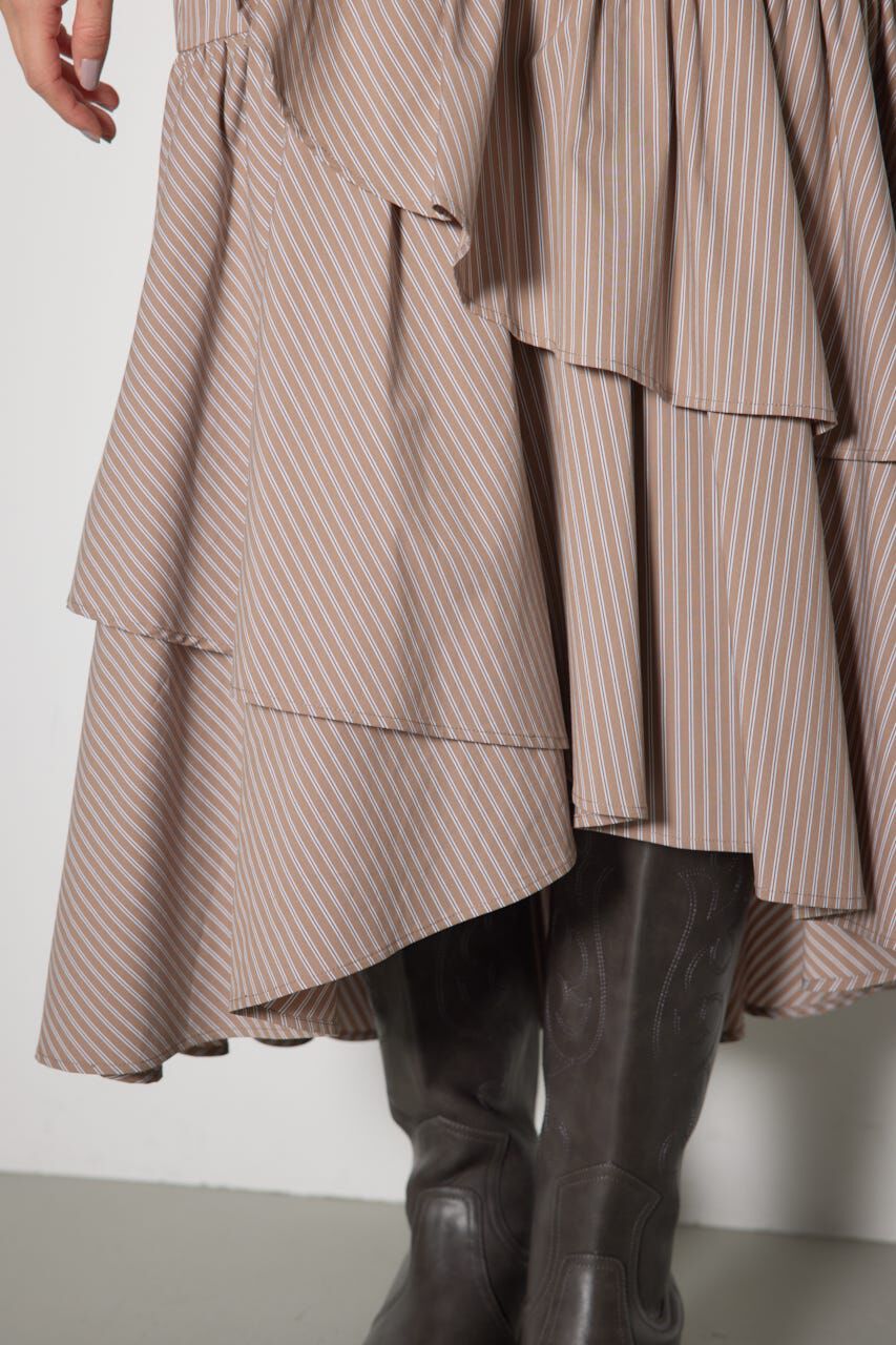 rienda「ボリュームティアードスカート」|スカート|