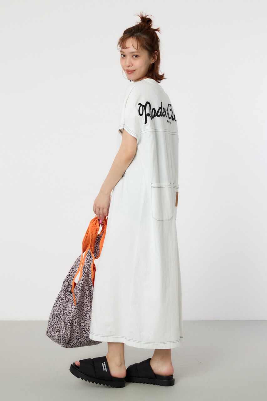RODEO CROWNS「RCSカラーステッチロングワンピース」|ワンピース|O/WHT1